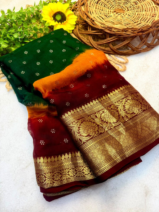 Cotton Silk Sarees with Rich Jacquard Borders