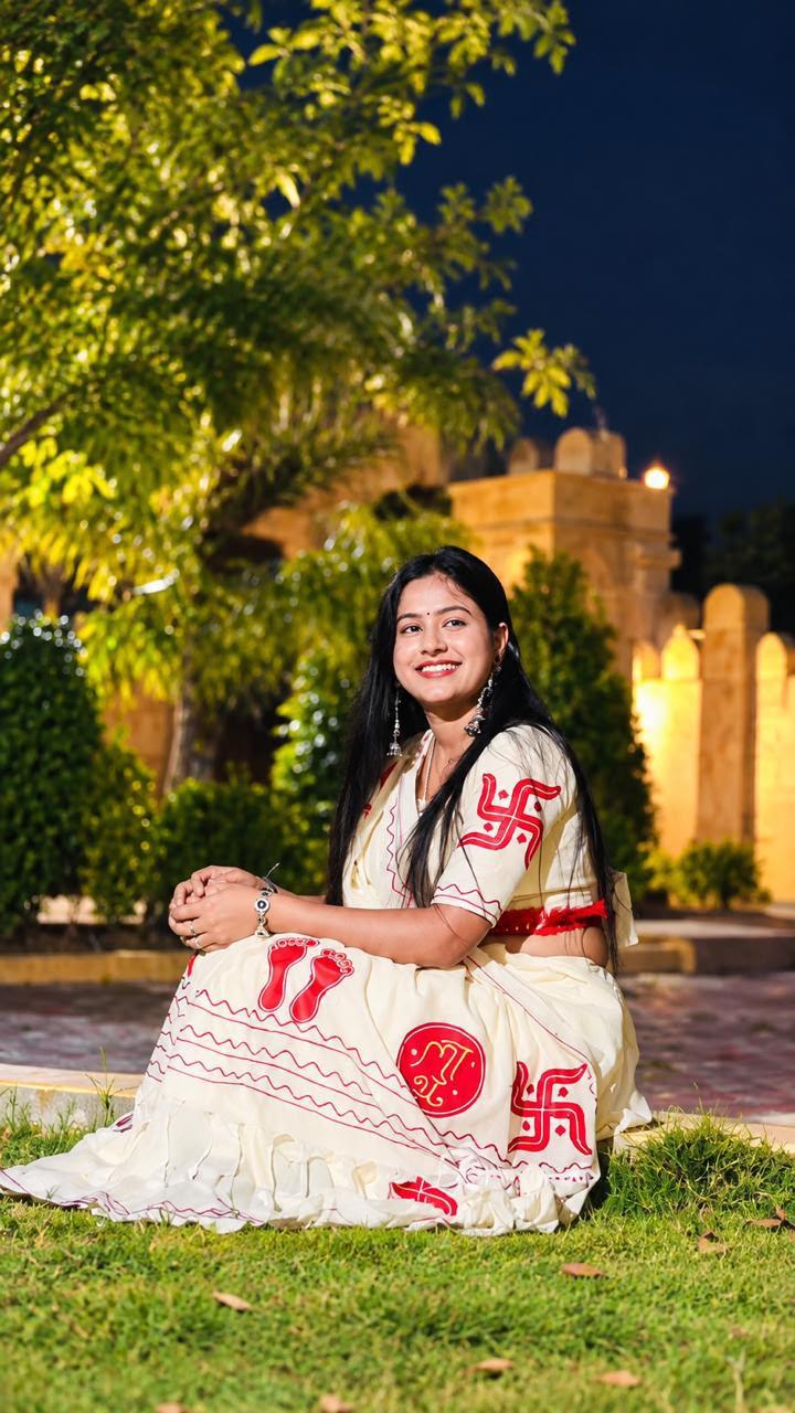 Cotton Handloom Sarees with Aari Embroidery