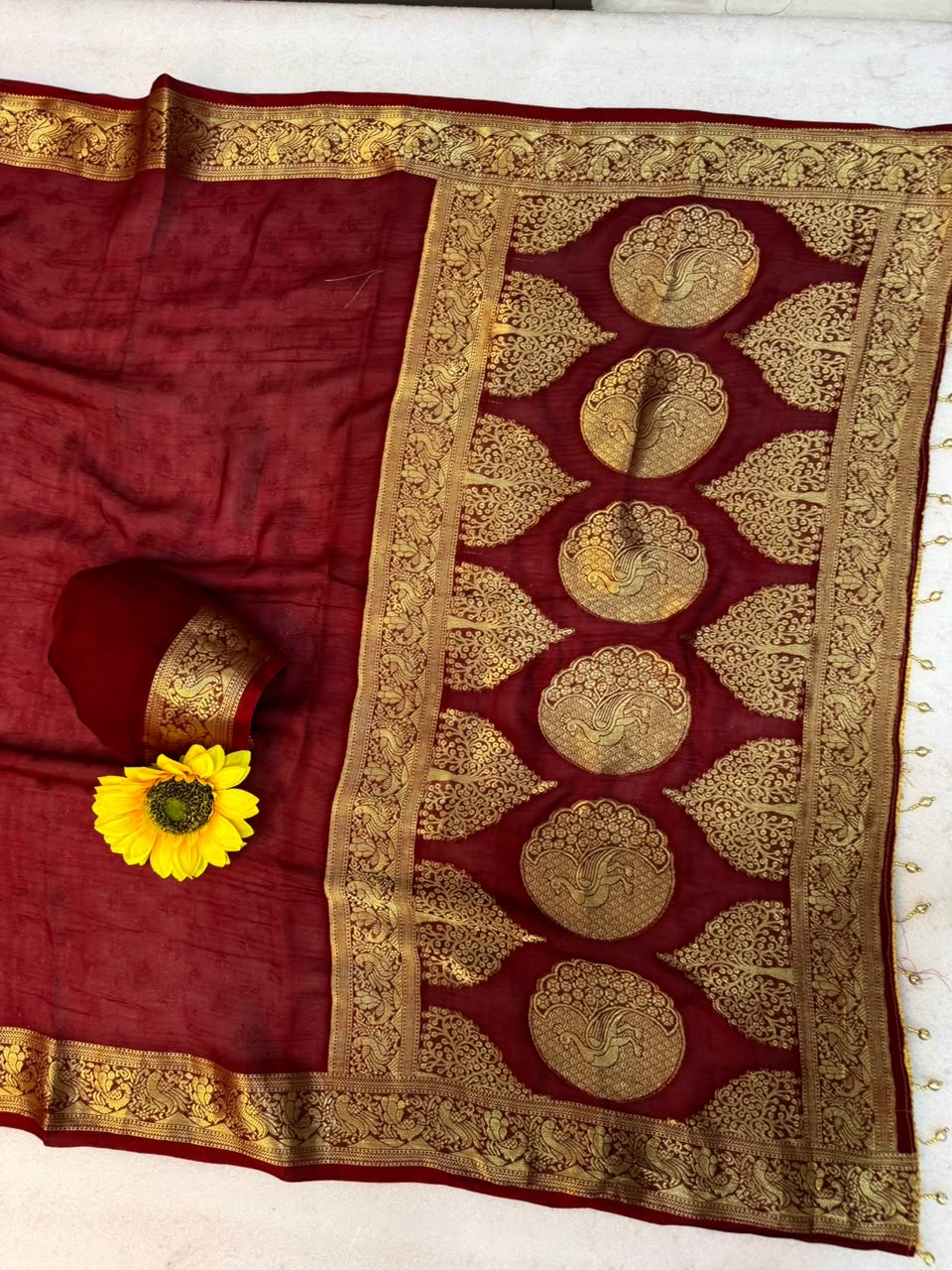 Kanjivaram Cotton Silk Weaving Sarees