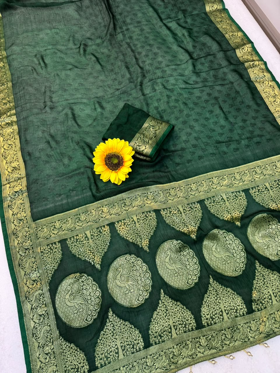Kanjivaram Cotton Silk Weaving Sarees