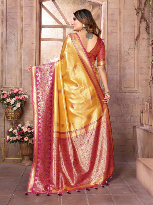Kanjivaram Banarasi Tissue Silk Sarees