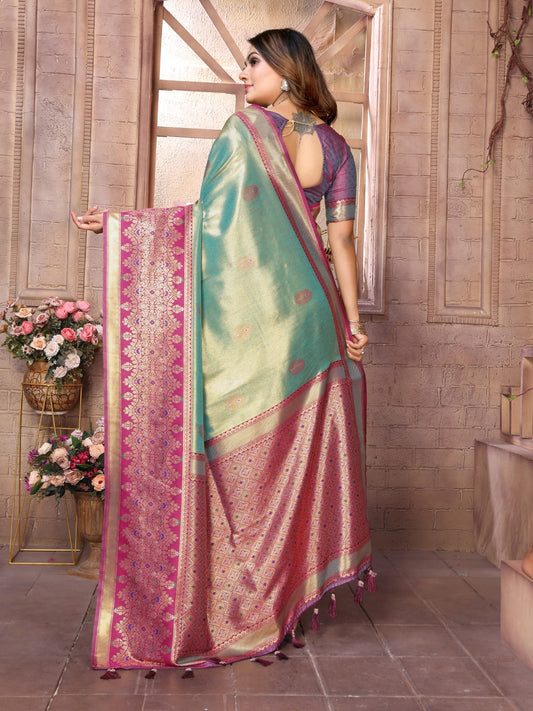 Kanjivaram Banarasi Tissue Silk Sarees