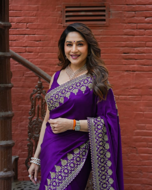 Rangoli Silk Sarees with Sequin & Coding Embroidered Work