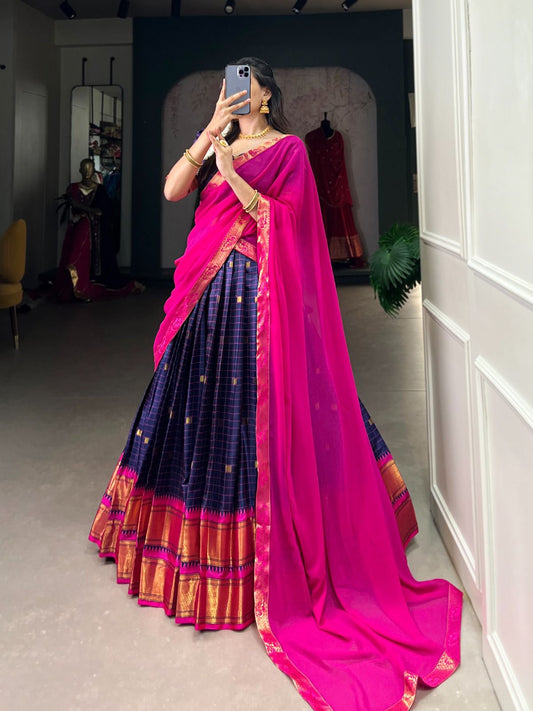 Cotton Silk Dhavani Collection – ₹1399