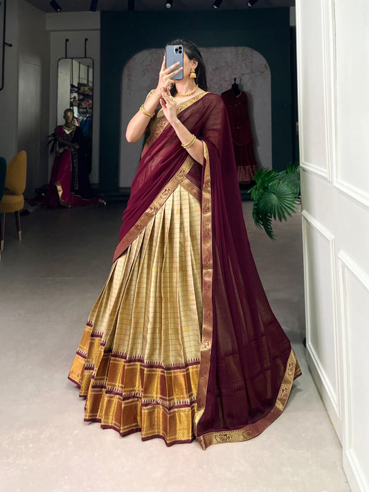 Cotton Silk Dhavani Collection – ₹1399