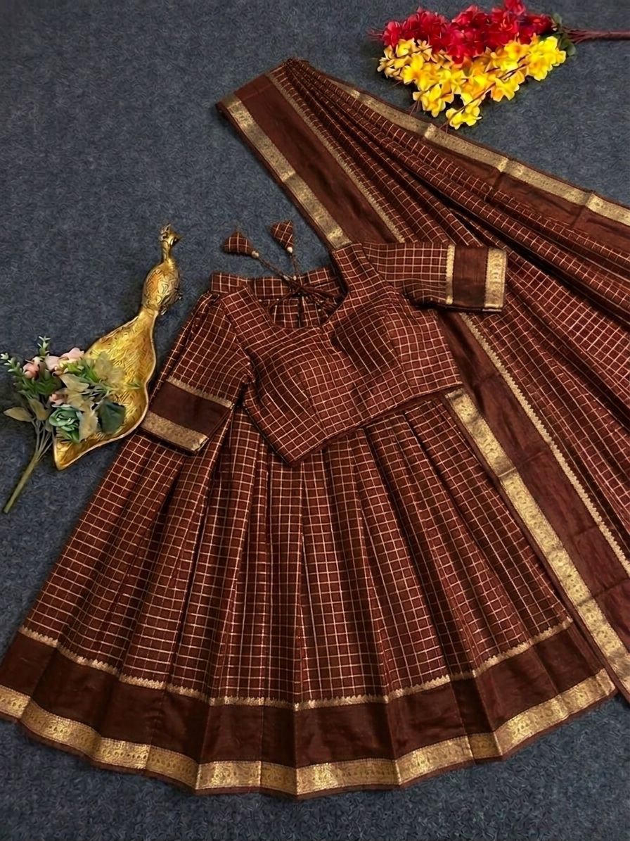 Georgette Viscose Skirt, Blouse & Dupatta Set – ₹1399