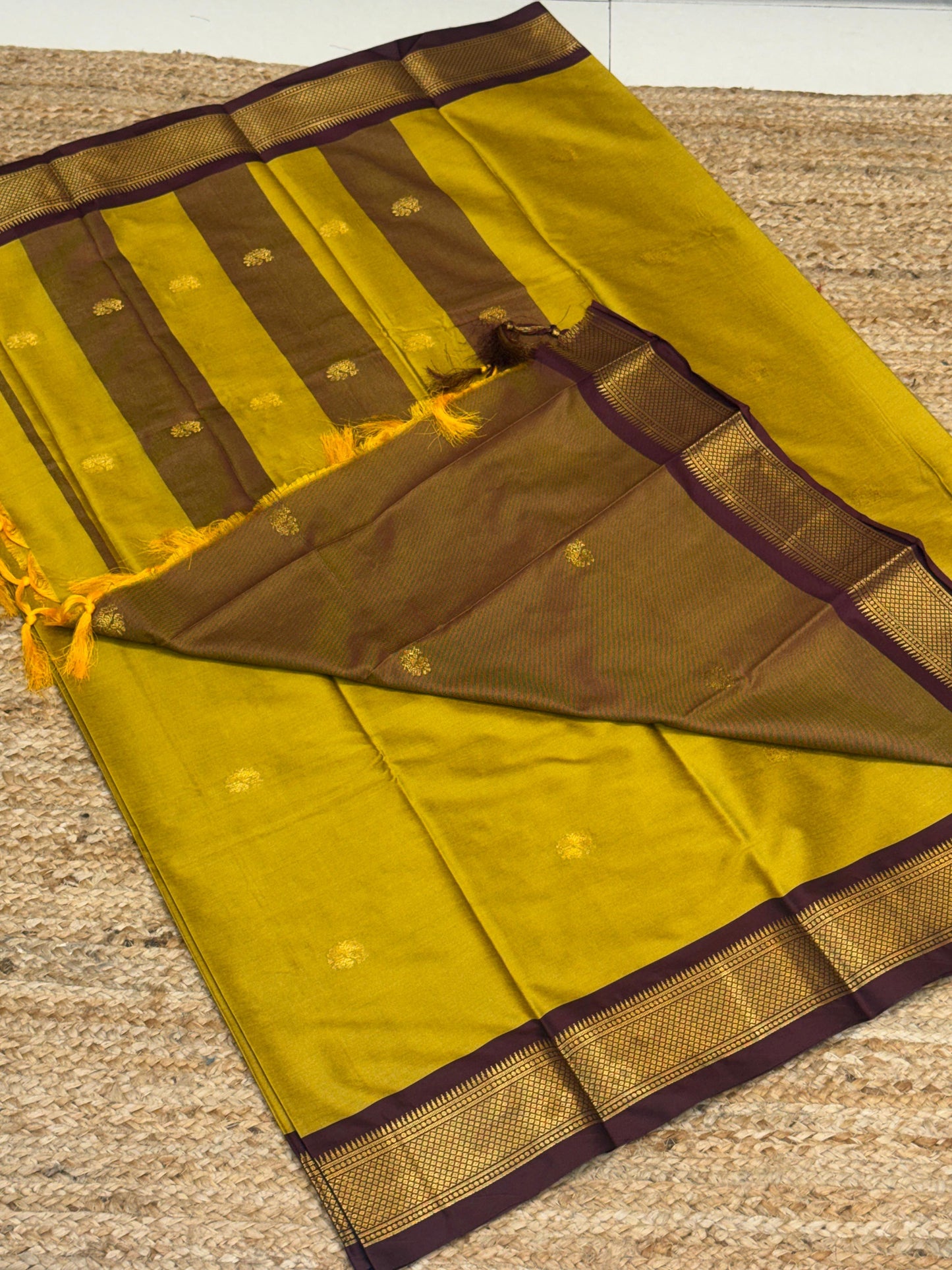 Cotton Silk Sarees with Jacquard Borders