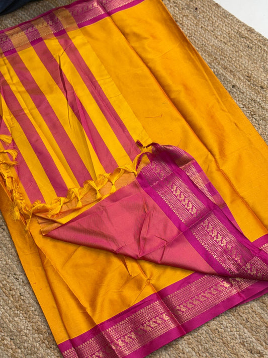 Cotton Silk Sarees with Jacquard Borders