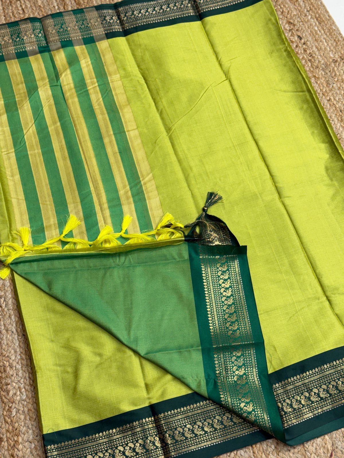 Cotton Silk Sarees with Jacquard Borders