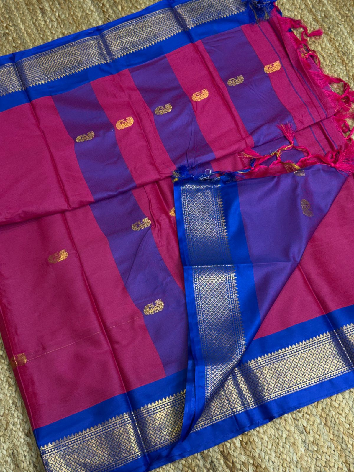 Cotton Silk Sarees with Jacquard Borders