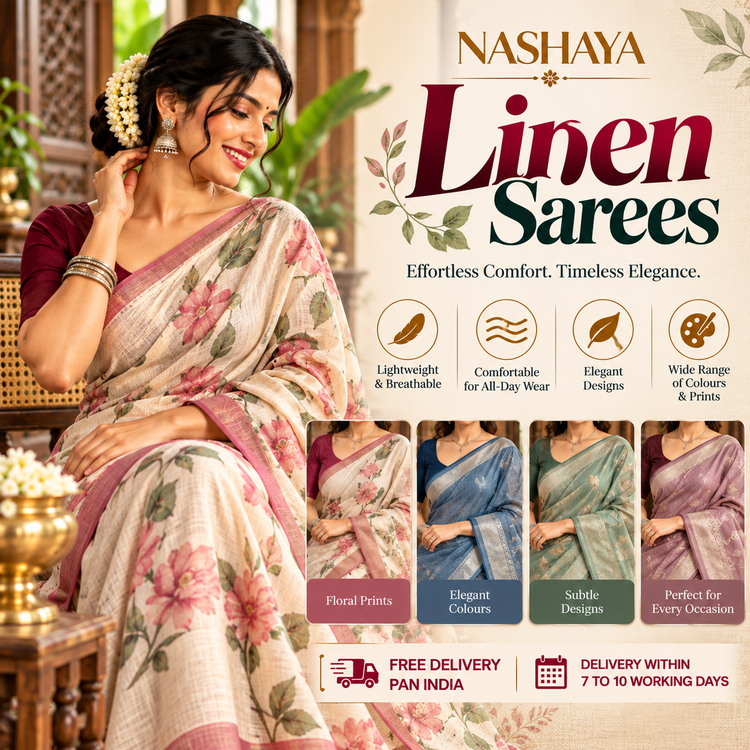 Linen Saree