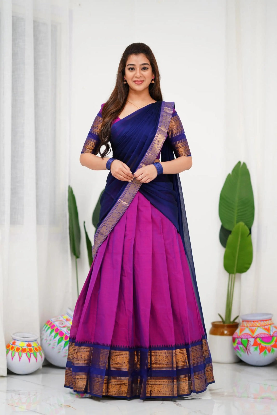 Kanchi Cotton Silk Lehenga Set