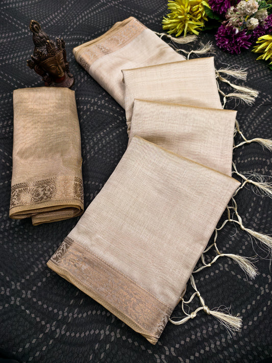 Semi Tussar Silk Sarees