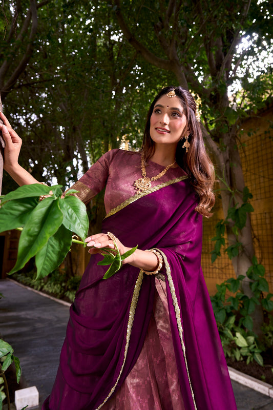 Duphion Silk Readymade Dhavani Collection 1699