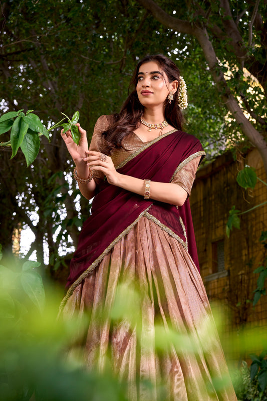 Duphion Silk Readymade Dhavani Collection 1699