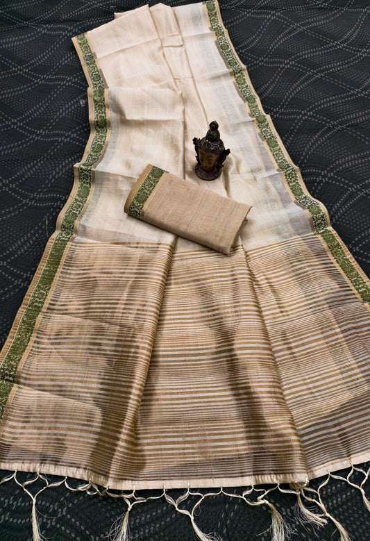 Semi Tussar Silk Sarees