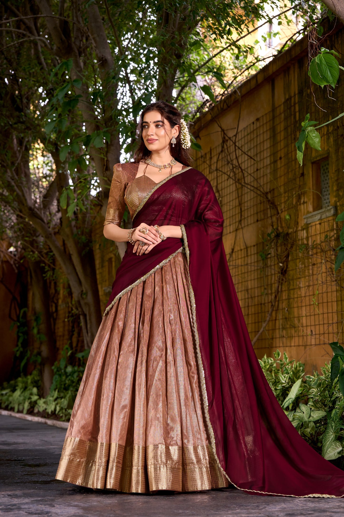 Duphion Silk Readymade Dhavani Collection 1699
