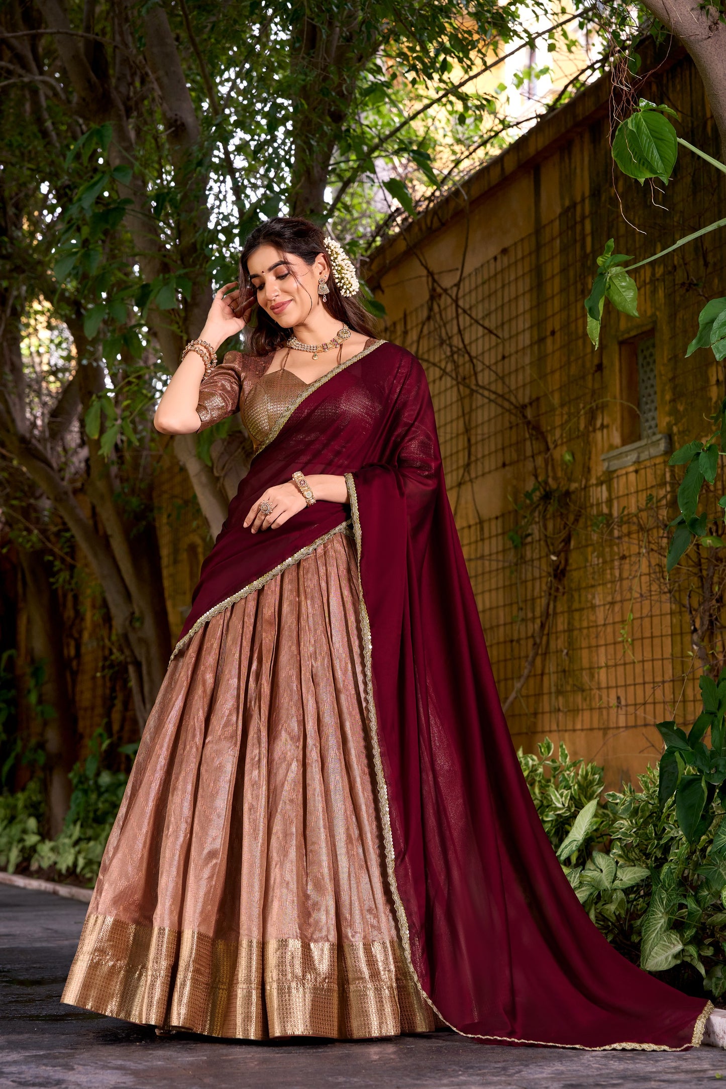 Duphion Silk Readymade Dhavani Collection 1699