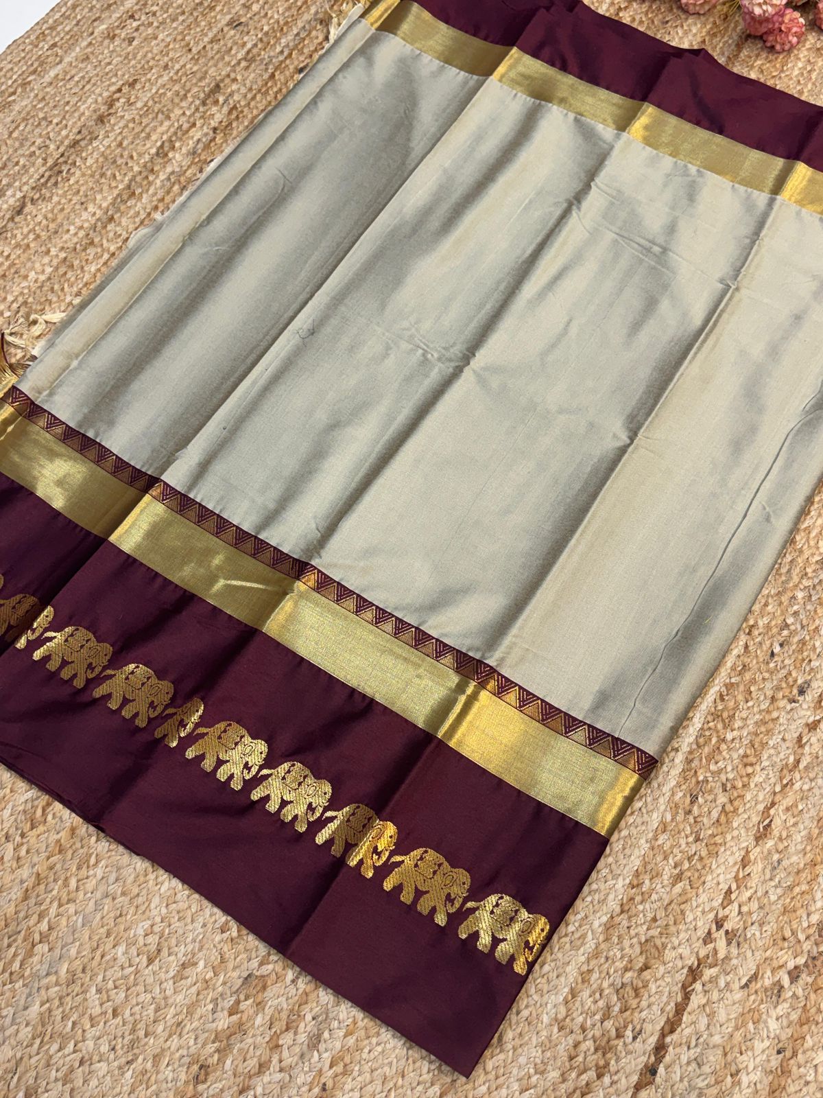 Cotton Silk Sarees with Jacquard Borders