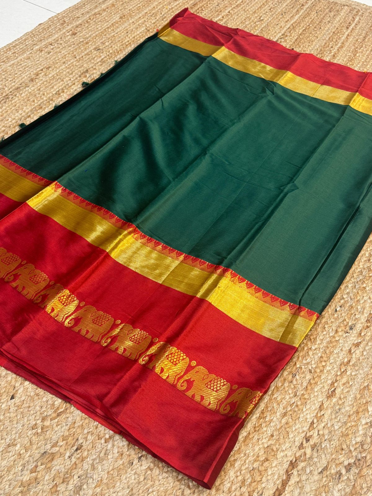 Cotton Silk Sarees with Jacquard Borders