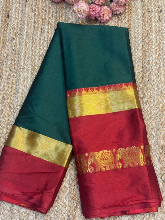 Cotton Silk Sarees with Jacquard Borders