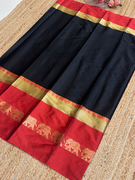 Cotton Silk Sarees with Jacquard Borders