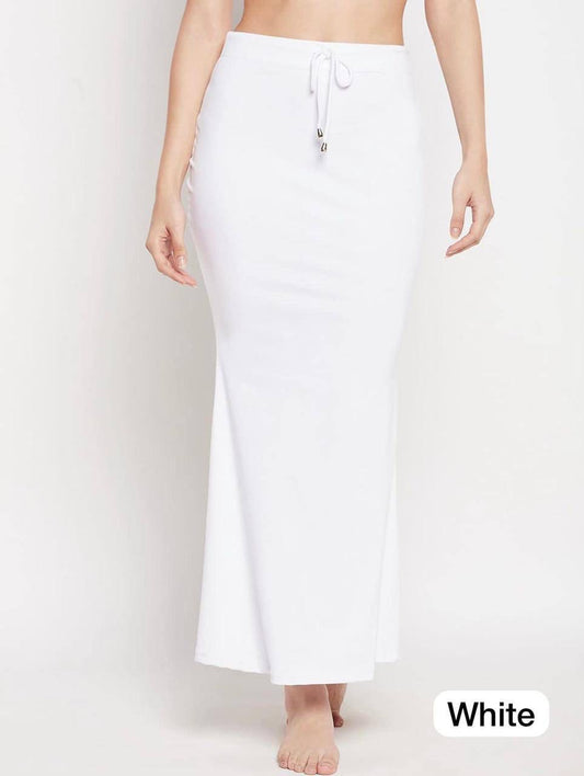 Fish Tail Shape-Wear Skirt – Perfect Fit, Perfect Curves - White