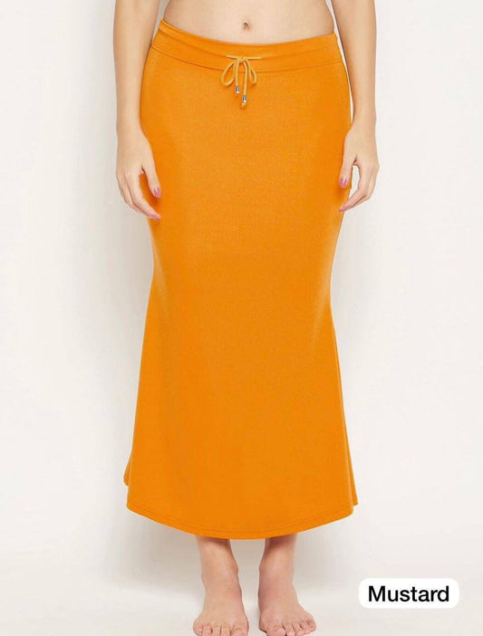 Fish Tail Shape-Wear Skirt – Perfect Fit, Perfect Curves - Mustard