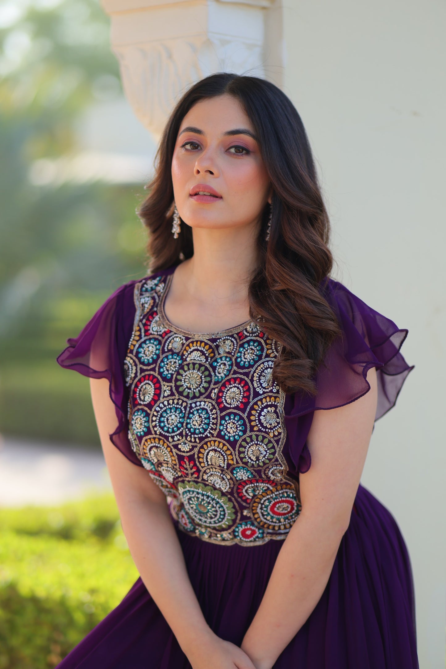 KA-1179 – Readymade Designer Gown Collection - Purple