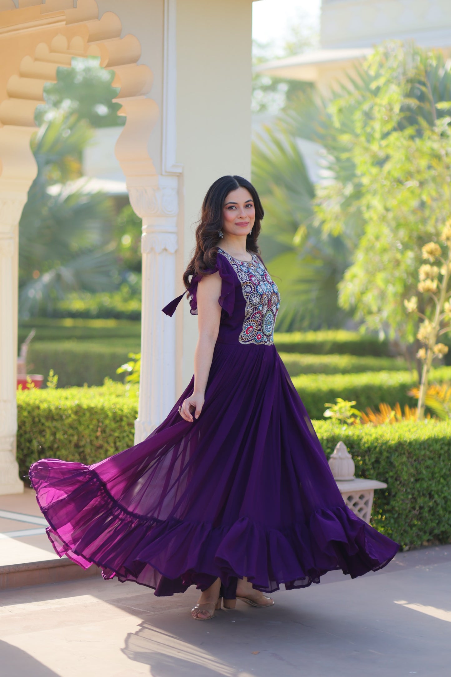 KA-1179 – Readymade Designer Gown Collection - Purple