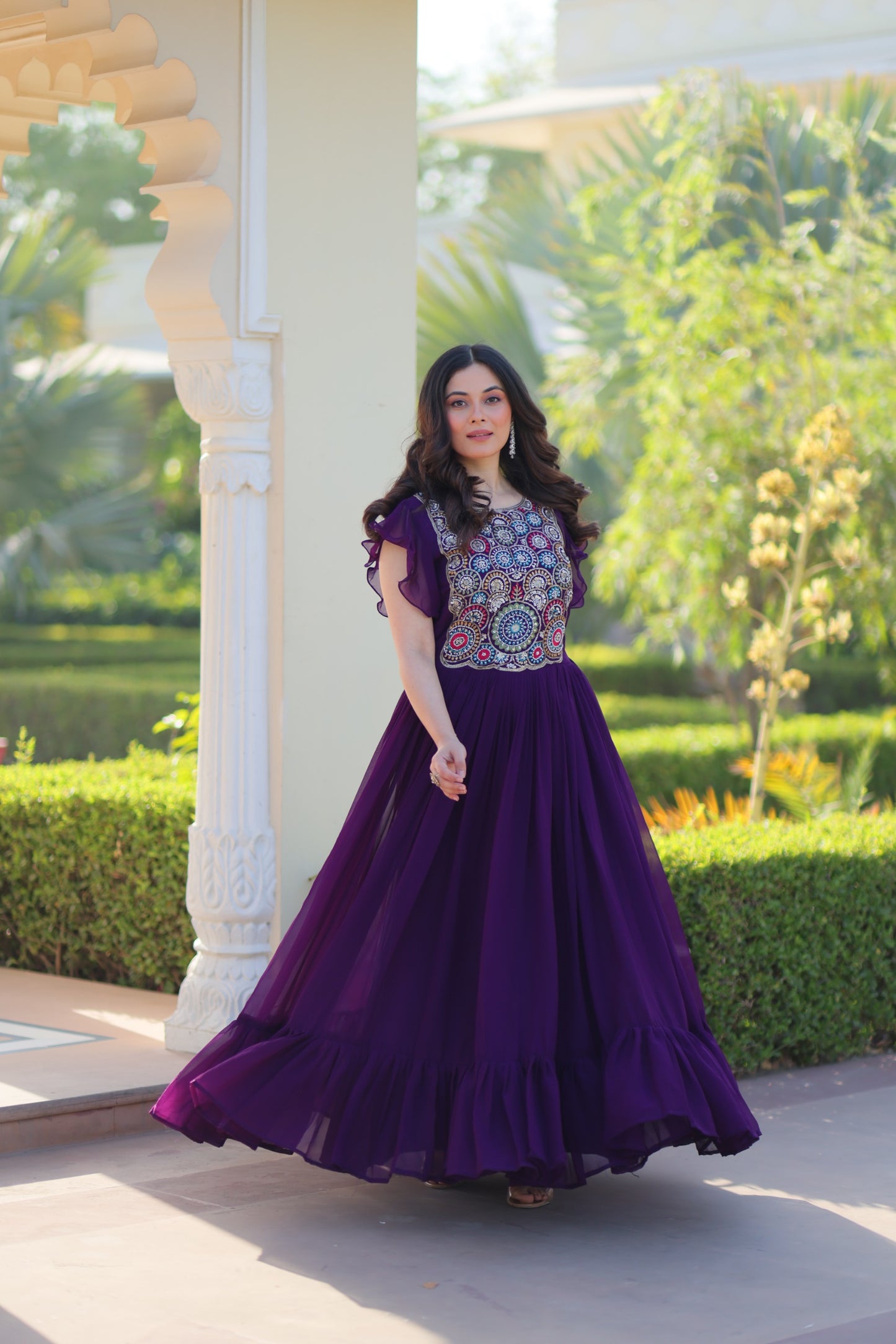 KA-1179 – Readymade Designer Gown Collection - Purple