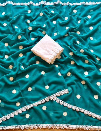 Georgette Embroidered Saree