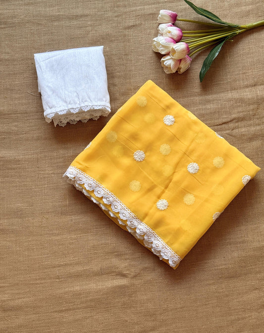 Georgette Embroidered Saree