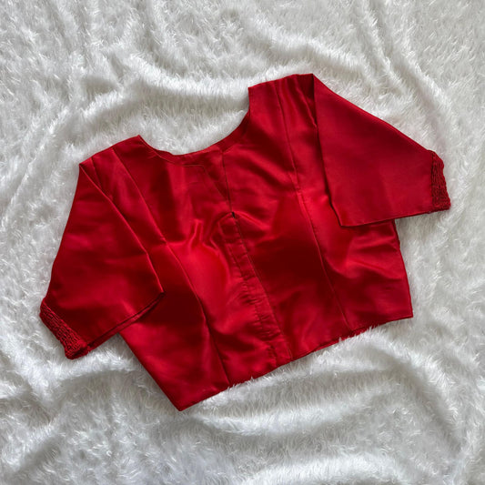 Soft Maslin Silk Elastic Stretchable Blouse – Plus Size