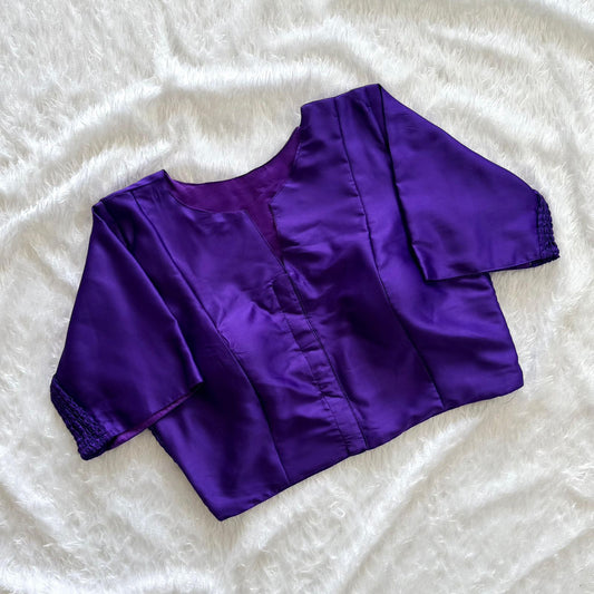 Soft Maslin Silk Elastic Stretchable Blouse – Plus Size