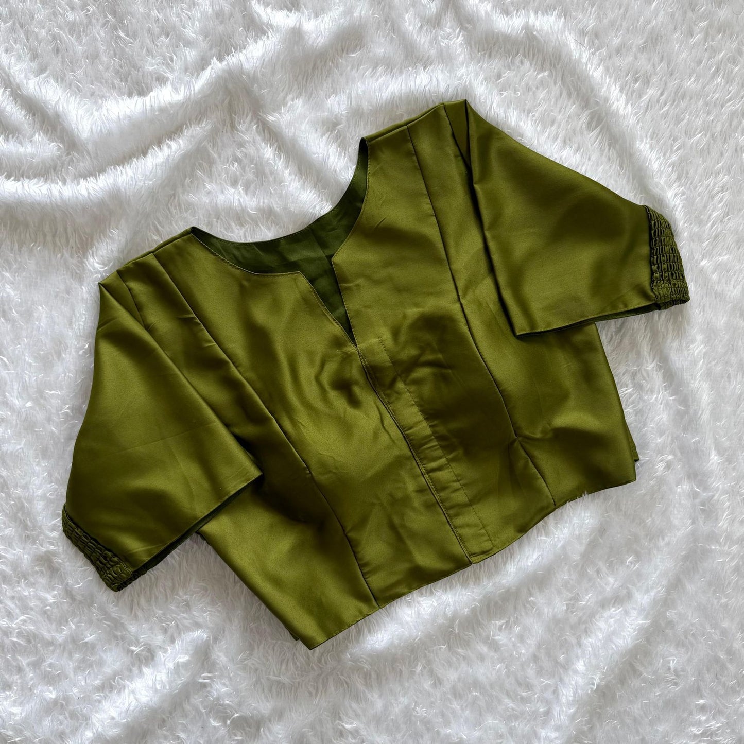 Soft Maslin Silk Elastic Stretchable Blouse – Plus Size