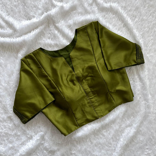 Soft Maslin Silk Elastic Stretchable Blouse – Plus Size