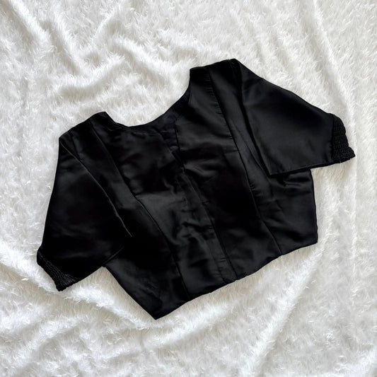 Soft Maslin Silk Elastic Stretchable Blouse – Plus Size