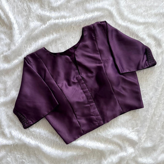 Soft Maslin Silk Elastic Stretchable Blouse – Plus Size