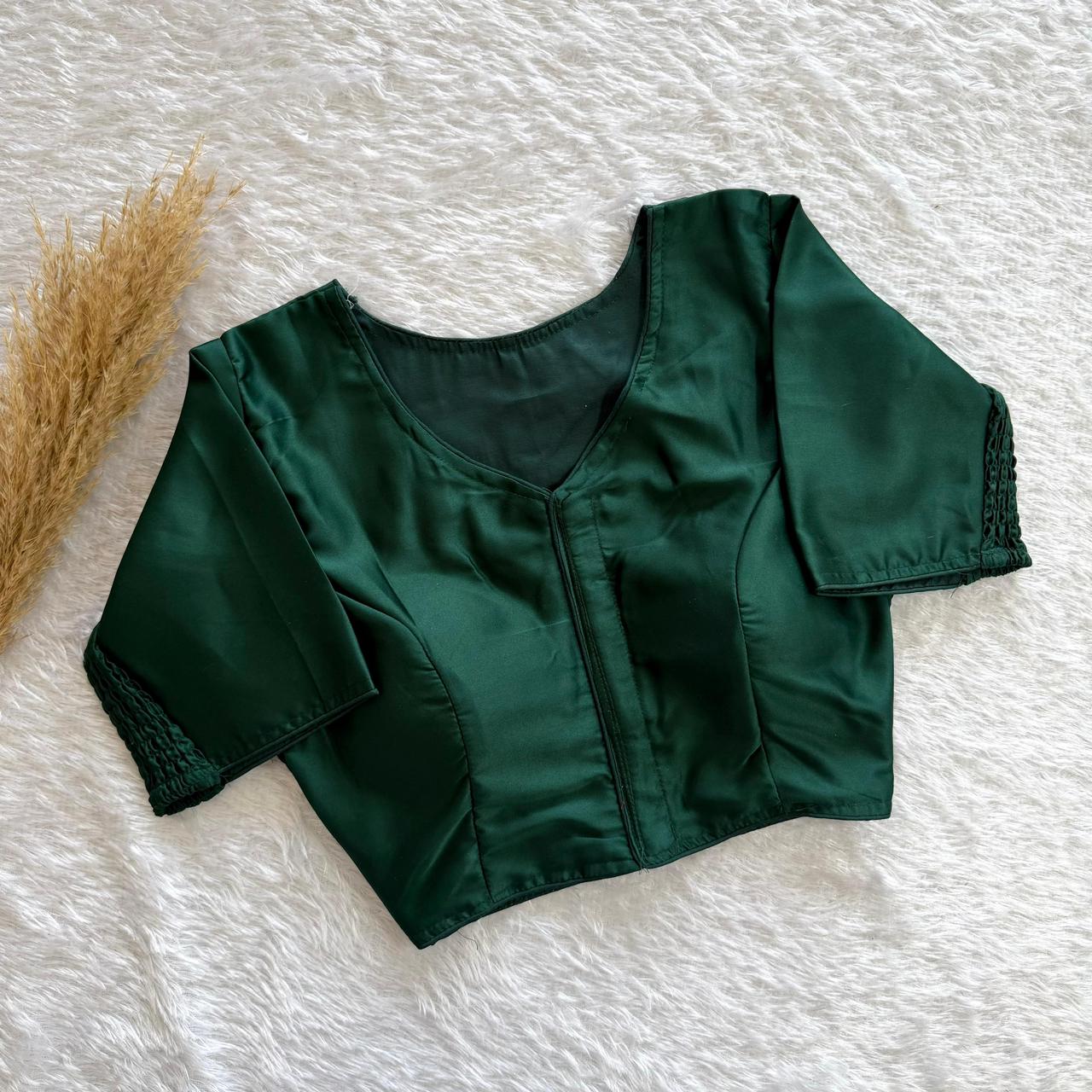 Soft Maslin Silk Side Elastic Stretchable Blouse Regular Size