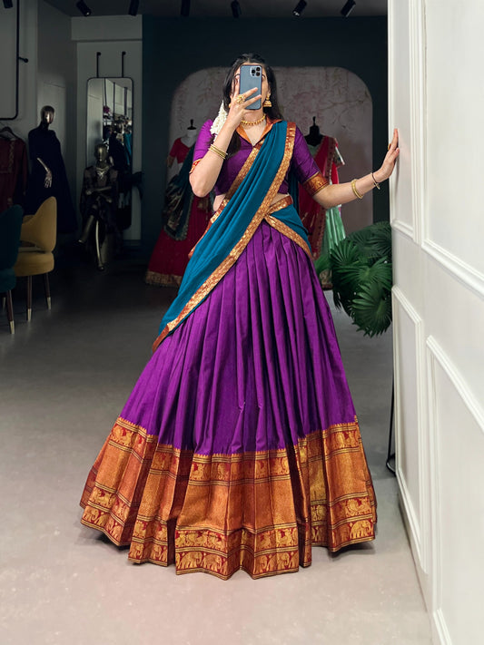 Narayan Petu Cotton Silk Dhavani 1399