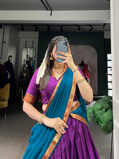 Narayan Petu Cotton Silk Dhavani 1399