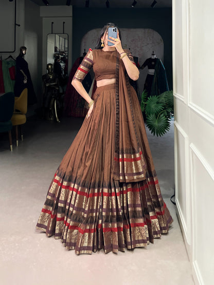 Chanderi Silk Dhavani sets 1900Rs