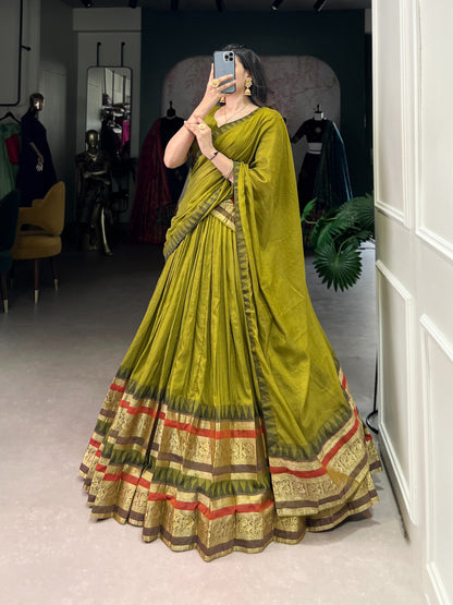 Chanderi Silk Dhavani sets 1900Rs