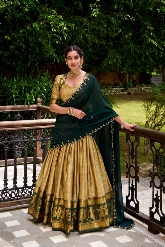 Cotton Silk Readymade Dhavani Collection 1699