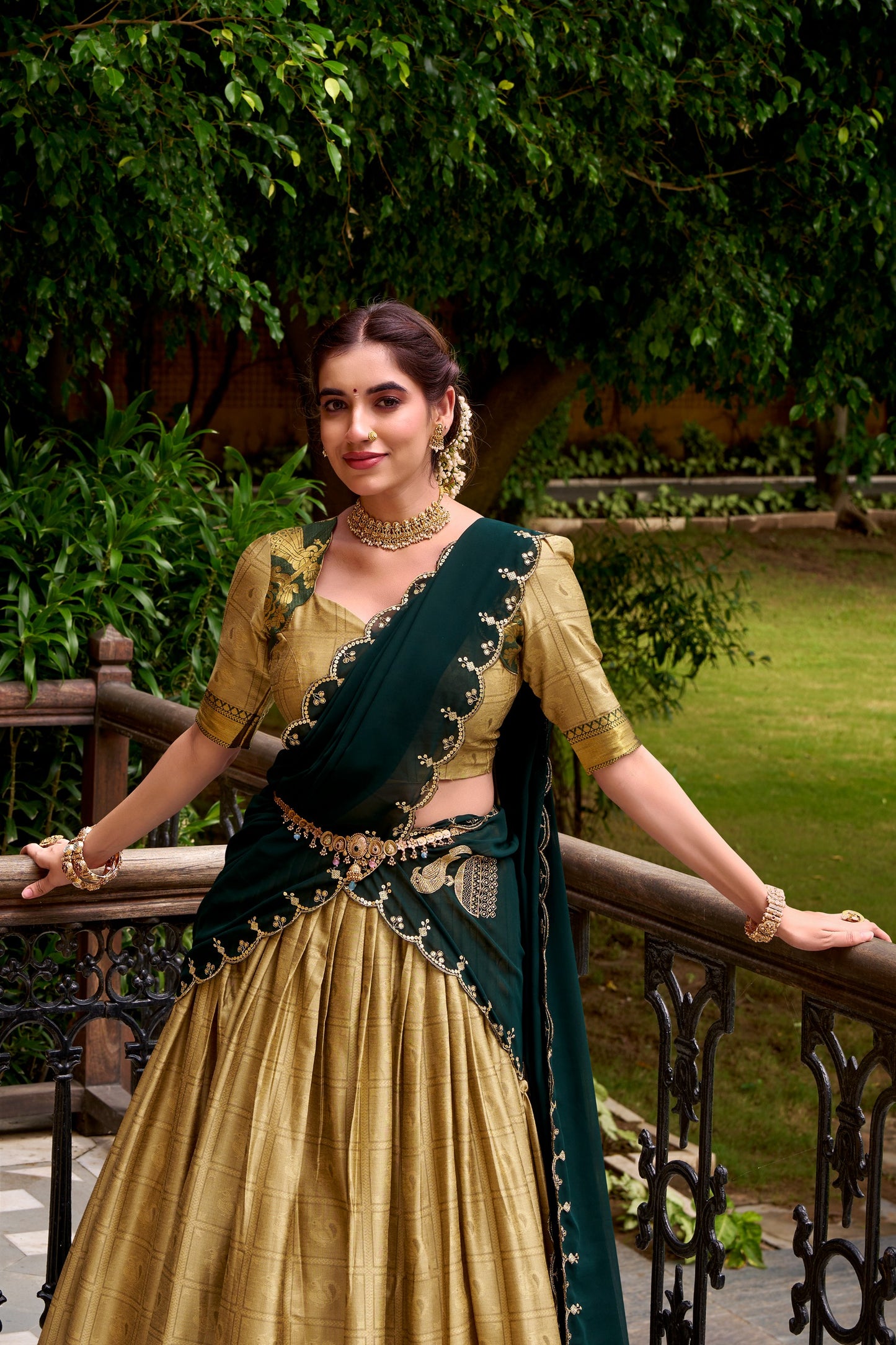 Cotton Silk Readymade Dhavani Collection 1699