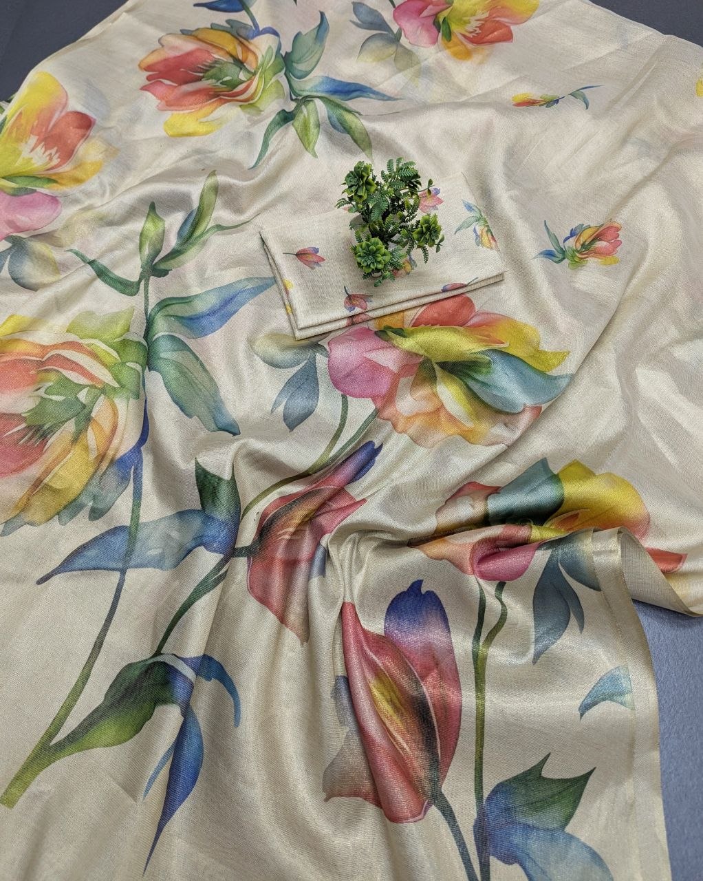 Linen Tissue Silk Sarees
