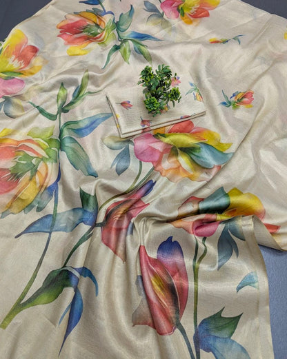 Linen Tissue Silk Sarees