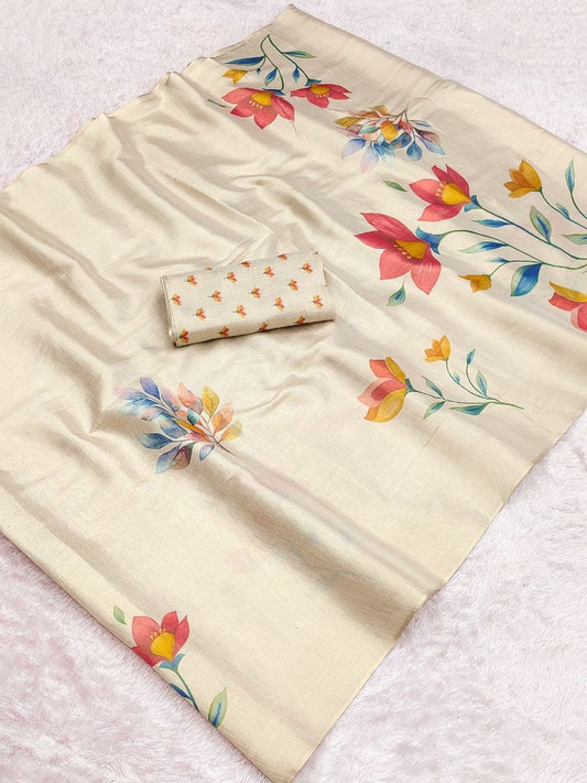 Linen Tissue Silk Sarees