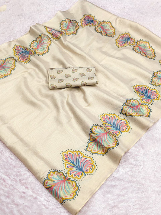 Linen Tissue Silk Sarees